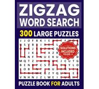 Zig Zag Word Search: 300 Puzzles Large Print Unique Word Search Variation for Adults and Seniors | Volume 4 |