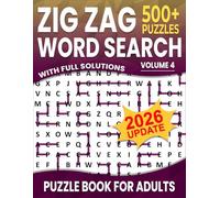 Zig Zag Word Search: Over 500+ Puzzles Word Search Zig Zag for Adults ,Unique and Challenging Word Search Variation for all Ages | Volume 4 |
