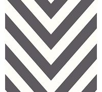 Zig Zags Chevron Stripes Wallpaper Black White Geometric Washable YL