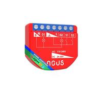 ZigBee Dual Smart Relay Module with Energy Monitoring, 2 Independent Channels, AC 16A/DC 10A, Compatible with Alexa, Zigbee2MQTT, Home Assistant, Tuya & Google Home, ZigBee 3.0 Hub Required