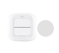 ZigBee Dual Smart Scene Switch Push Button for DIY Home Automation Scene Linkage APP Remote Control Intelligent Light Switch Household Appliances Smart Control