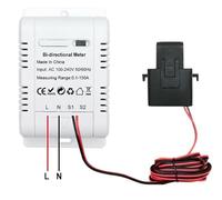 Zigbee Energy Meter for Home Assistant | 150A Bi-Directional Clamp Power Monitor | Zigbee2MQTT Compatible | Real-Time Electricity Usage Tracker | Smart Clamp Sensor