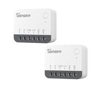 ZigBee Mini Smart Switch,SONOFF ZBMINIR2 Light Switch, Compatible with Alexa, SmartThings Hub, Google Home and SONOFF ZBBridge, 2 PACK, ZigBee 3.0 Gateway Hub Required