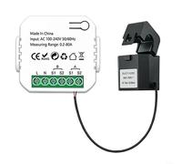 Zigbee Smart Energy Meter,Tuya Zigbee for Smart Life Energy Meter 80A With 1 Clamp Ct Smart Home Energy Monitor,Remote Control(1 clamp)