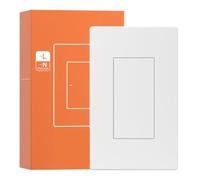 Zigbee Smart Light Switch, Works with Alexa & eWeLink App, No Neutral Wire Required, 10A Wall Switch for Home Automation, White