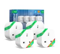 ZigBee Smart Plug 13A UK(ZigBee Hub Required) with Energy Monitoring, Voice Control, Timer & Schedule, Compatible with Alexa, Google Home, Home Assistant, Compact Design, 4 Pack