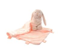 Ziggle Baby Comforter for Newborns | Soft Beige Bunny Blanket Baby Toy | Newborn Essentials and Teddy Blanket Gift | New Baby Boy or Girl Gift Idea | Eco Friendly | 30x30cm