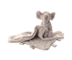 Ziggle Baby Comforter for Newborns | Soft Elephant Baby Blanket Toy | Newborn Essentials and Elephant Gift | New Baby Boy or Girl Gift Idea | Eco Friendly | 30x30cm