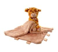 Ziggle Baby Comforter for Newborns | Soft Giraffe Comforter Blanket Toy | Newborn Essentials and Giraffe Blanket Gift | New Baby Boy or Girl Gift Idea | Eco Friendly | 30x30cm