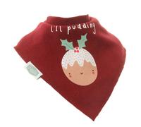 Ziggle Baby Dribble Bib Christmas Pudding - Burgundy Ziggle Burgundy