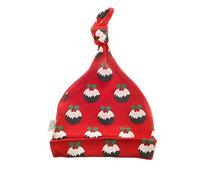 Ziggle Baby - Newborn Hat - 100% Cotton Baby Hat - Newborn Essentials - Fits 0-6 Months - Baby Clothes Christmas Pudding