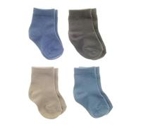 Ziggle Baby Socks 4 Pack | Stay-On Non-Slip Grip for Little Wrigglers | Soft Premium Cotton for Newborns 0-18 Months | Adorable Styles for Happy Tiny Toes