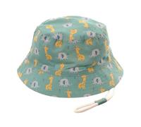 Ziggle Baby & Toddler Sun Hat - Boys Girls Summer Bucket Hat with Adjustable Chin Strap, Lightweight, Breathable, Perfect for Travel, Outdoor Play and Beach Trips