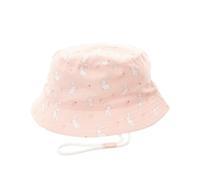 Ziggle Baby & Toddler Sun Hat - Boys Girls Summer Bucket Hat with Adjustable Chin Strap, Lightweight, Breathable, Perfect for Travel, Outdoor Play and Beach Trips Pink