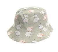 Ziggle Baby & Toddler Sun Hat - Boys Girls Summer Bucket Hat with Adjustable Chin Strap, Lightweight, Breathable, Perfect for Travel, Outdoor Play and Beach Trips Sheep 1-3 Years
