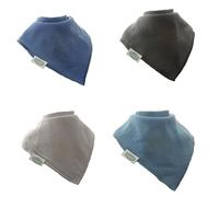 Ziggle - Bandana Dribble Bibs - Cotton Front Baby Bibs Newborn to 24 Months - Newborn Gifts - Baby Bibs For Comfortable Kids - Atlantic