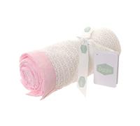 Ziggle Cellular Baby Blanket for Newborns | Soft Cotton Blanket for Boys & Girls | Newborn Essential & Gift | Fits Baby Cot, Pram or Stroller | Grey Trimmed Design | 100x75cm