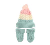 Ziggle Cosy Wool Baby Hat & Mittens Set | Soft & Warm Winter Hat & Mitts for Newborns & Toddlers 0-24 Months | UK Designed, Breathable, Gentle on Skin