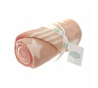 Ziggle Cotton Baby Blanket Pink Stars | Size: 75 cm x 100 cm Ziggle Pink 75 cm x 100 cm