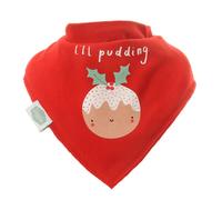 Ziggle Dribble Bib L'il Pudding Christmas Red Ziggle Red