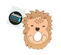 Ziggle Hedgehog Silicon Teether | Soft Silicone Chew Toy for 3 Months+ Infants | Textured for Soothing Pain Relief & Sensory Play | Easy Grip BPA-Free Baby Teething Toy