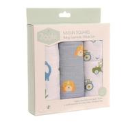 Ziggle Muslin Cloths for Baby, Luxury Large Muslin Squares 25x25 | Thick, Absorbent & Breathable Cotton | Newborn Essentials & Baby Muslins Blanket Gift