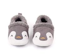 Ziggle - Slippers - Baby Shoes 12-18 Months - Toddler Anti-slip Warm Baby Booties - Christmas Penguin