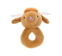 Ziggle Soft Plush Baby Rattle Toy | Newborn Sensory & Cuddly Gift | Highland Cow