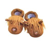 Ziggle Unisex Baby Animal Slippers for Infants & Toddlers 6-24 Months | Soft Sole Non-Slip Cozy House Shoes for Boys Girls | Cute Character Booties for First Walkers