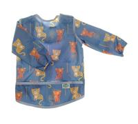 Ziggle Waterproof Baby Bibs | Tiger & Leopard Coverall Feeding Bib for Mess-Free Weaning | Easy Clean Adjustable
