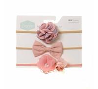 Ziggle Women's Baby Roses Hairbow Set in Pink