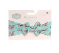 Ziggle Women's Baby Top Bow Turban Headband in Squirrel
