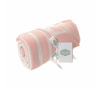 Ziggle Women's Pink & White Stripes Baby Blanket Ziggle Pink