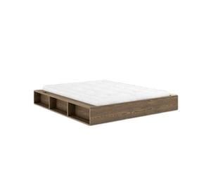Ziggy Bed Frame 160x200 Carob Brown