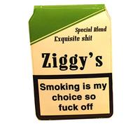 Ziggy Cigarette Pack Credit Card Bus Pass Wallet Slimline Travel Rail Ticket Holder Cover for Oyster Business Zip ID Card - Bifold - Party Bag Gift School Leaver Uni (1x Wallet)