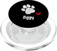 Ziggy Dog Paw Best Puppy Dog Named Ziggy Dog Lover PopSockets PopGrip for MagSafe