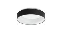 ZIGGY Round 45cm Integrated LED Semi Flush Light Black 3000K NonDim Netlighting Black One Size