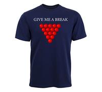 Ziggy Tee Give Me A Break - Snooker T-Shirt - Navy, L, Navy, Large