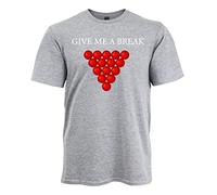 Ziggy Tee Give Me A Break - Snooker T-Shirt - Sport Grey, XL, Sport Grey, X-Large