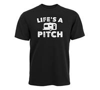 Ziggy Tee Life's A Pitch T-Shirt, Black, X-Large