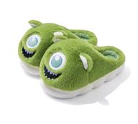 Zigihos - Monster Slippers for Women Men Fluffy Animal Slippers Plush Warm Cozy House Slippers, A-Green, 23.0~23.5 cm