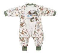 ZIGJOY 2.5 Tog Baby Sleeping Bag with Legs & Long Arms Sleeves Winter Sleep Suit with Feet Toddler Sleep Sack 100% Cotton Wearable Blanket with Foldable Foot Covers for 24-36 Months Boy Girl