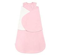ZIGJOY Baby Swaddle Sleeping Bag 1.5 Tog Winter Fleece Newborn Swaddle Blanket Wrap 0-6 Months Adjustable Sleep Sack for New Born Boys Girls Essentials, Pink
