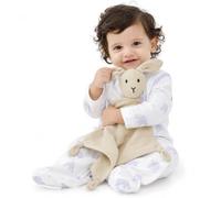 ZIGJOY Muslin Baby Comforter Bunny Security Blanket Lovey Gift for Newborn