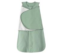 ZIGJOY Newborn Sleeping Bag Swaddle Wrap 1.0 TOG Baby Swaddle Sleeping Bag 100% Cotton Baby Wearable Blanket for New born Infant Boy Girl Grows 0-6 Months, Green