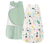 ZIGJOY Sleep Sack Swaddle 1.0 Tog Baby Wearable Blanket 100% Cotton Baby Swaddle Blanket for Newborns 0-6 Months Green&Tropical Rainforest