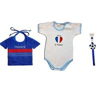 Zigozago - World Championship France Set Composed by BIB + Bodysuit 9 Months + Dummychain. for The Personalised Item Please Choose