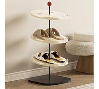 ZIGTUEI Narrow Shoe Rack, Vertical Shoe Rack, 3/4/5 Tier Shoe Storage Organizer, for Boots, Sneakers, Heels, for Small Spaces, Entryways, Living Rooms, Bedrooms(White,71cm/28in)