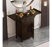 ZIGTUEI Personal Shrine Altar Table, Altar Cabinet, Meditation Table with Drawer, Puja Table, Prayer Stand Riser Home Decor, for Living Rooms, Shrines, Temples(100x66x40cm/39.4x26x15.7in)