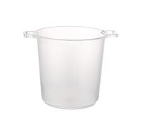 ZIGUIhsou-11 Beverage Tubs for Parties Plastic Ice Bucket for Cocktail Bar Green Acrylic Wine Bucket Drink Bucket Cooler for Chiller Bin for Champagne or Beer, 8L Beverage Tub(Clear)